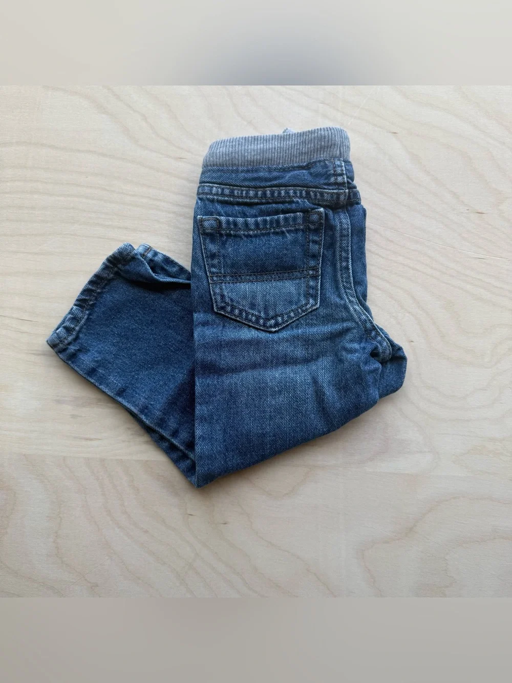 Children's Place Medium Wash Toddler Pull-on Denim Jeans Elastic Waistband 2T